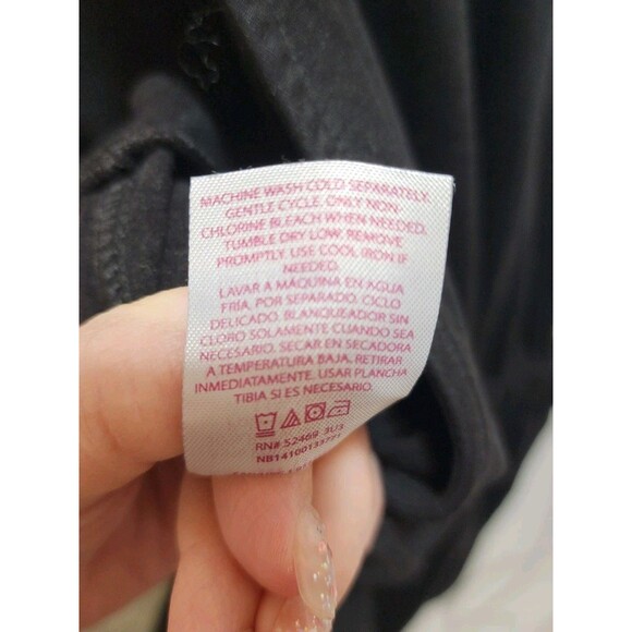 No Boundaries Womens Black Medium Bib Overalls Cargo Jumpsuit Soft Relaxed Cozy - Picture 14 of 16